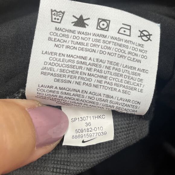 Nike Golf Shorts Mens 36 Gray Plaid Tour Performance Polyester Stretch Athletic - Picture 9 of 14